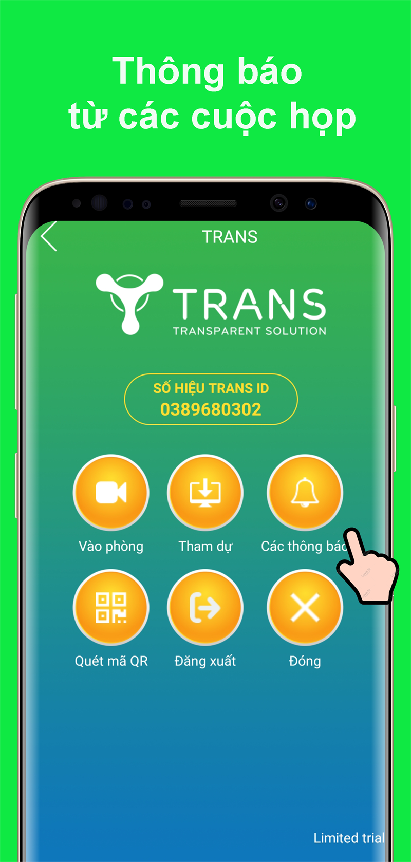Trans - Ứng dụng, phần mềm họp, học trực tuyến miễn phí