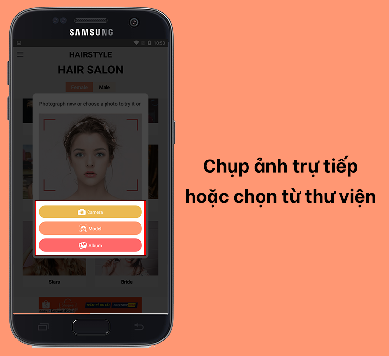 Ứng dụng Thử Kiểu tóc Mới: Tạo mẫu tóc theo sở thích