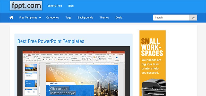 Top 12 trang web cung cấp mẫu template slide Powerpoint