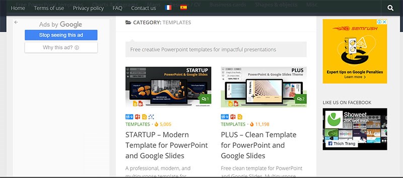 Top 12 trang web cung cấp mẫu template slide Powerpoint