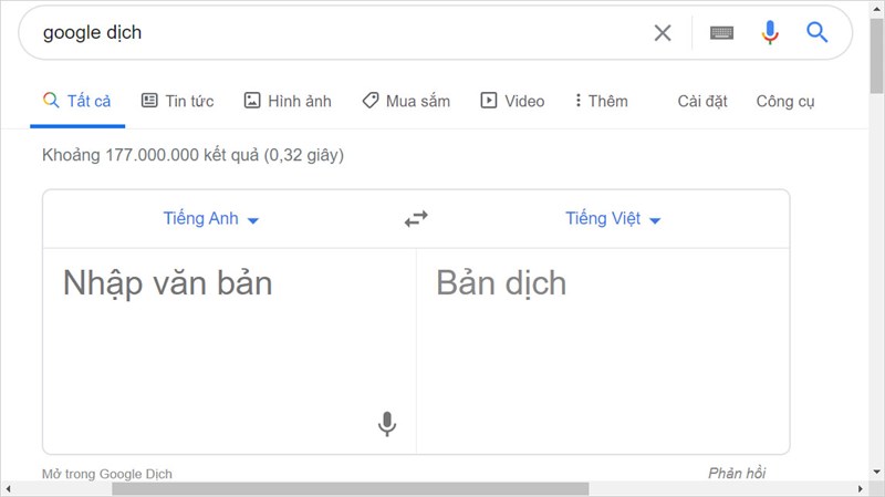 Cách dịch trang tài liệu bằng Google Translate trên máy?
