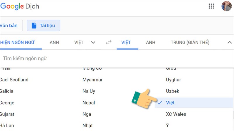 Cách dịch trang tài liệu bằng Google Translate trên máy?