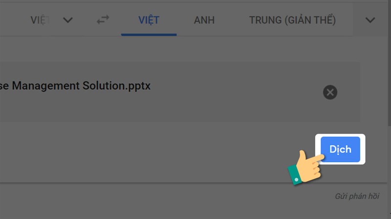 Cách dịch trang tài liệu bằng Google Translate trên máy?
