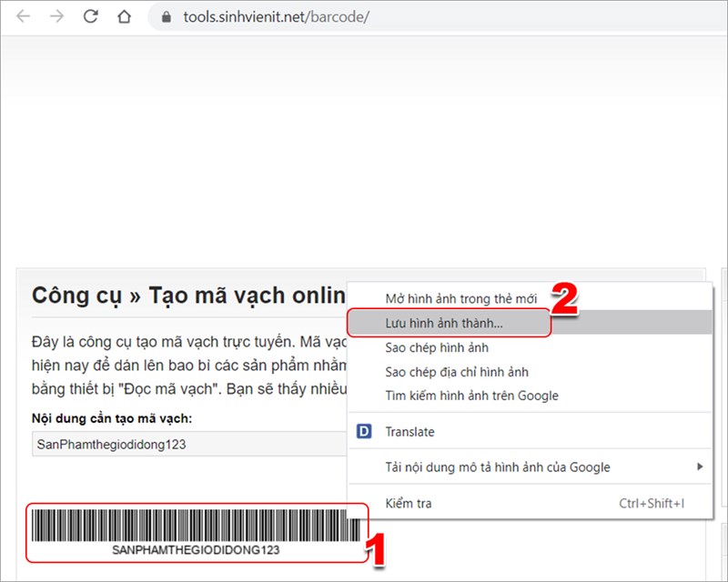 4 cách tạo Barcode, mã vạch Online miễn phí, tốt và dễ dàng nhất