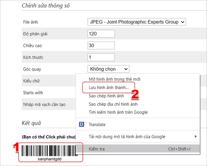 4 cách tạo Barcode, mã vạch Online miễn phí, tốt và dễ dàng nhất
