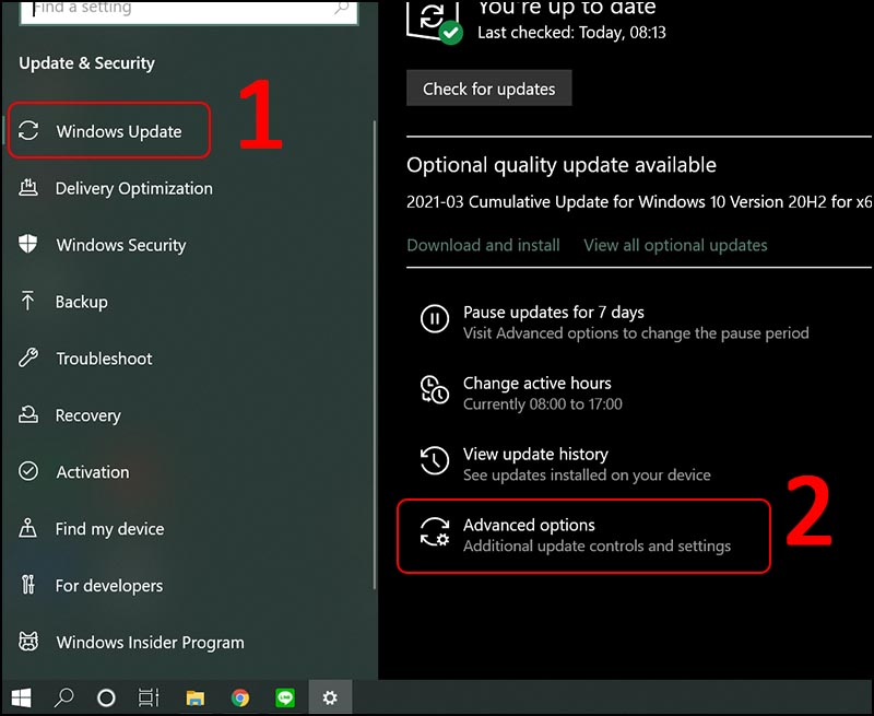 Cách bật, tắt tính năng tự động update Windows 10 trên máy tính