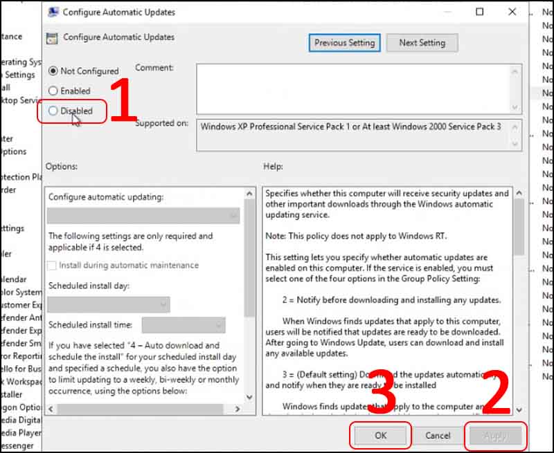 Cách bật, tắt tính năng tự động update Windows 10 trên máy tính