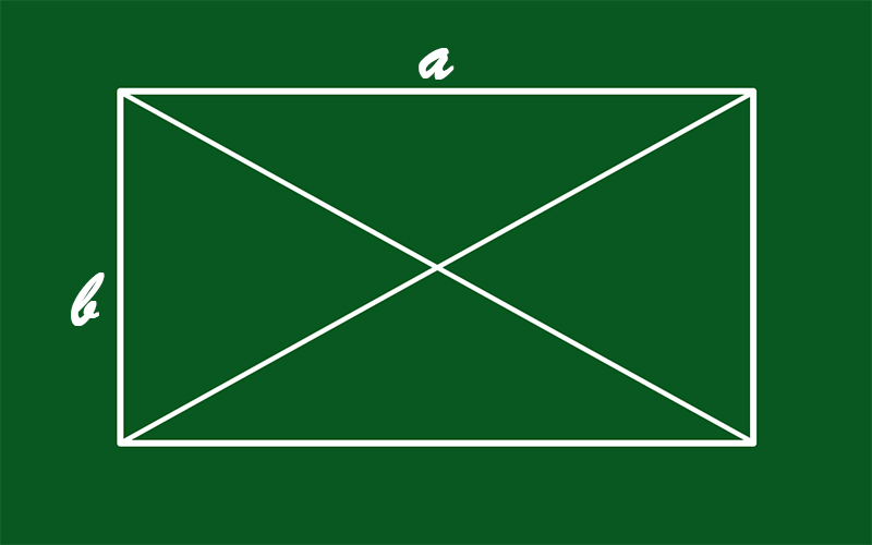 Công thức tính đường chéo hình chữ nhật đầy đủ, chi tiết, dễ hiểu