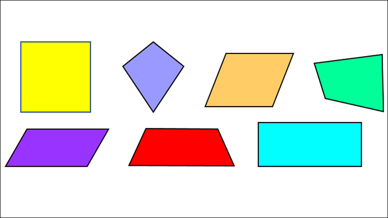 Hình tứ giác là gì? Dấu hiệu nhận biết hình tứ giác đơn giản, dễ hiểu