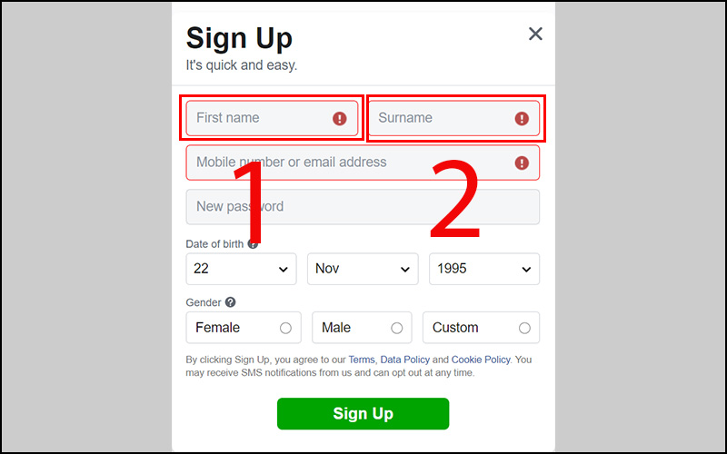 First Name, Last Name là gì? Cách điền chuẩn chính xác, không bị sai