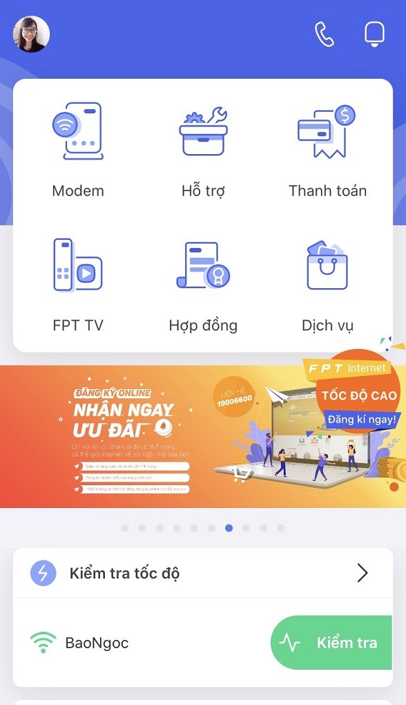 Hi FPT: Quản lý, đặt lịch sửa chữa mạng FPT online