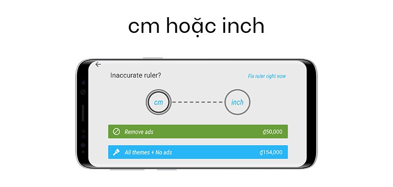 Ruler App: Thước kẻ - Ứng dụng thước đo cm, đo độ dài trên điện thoại