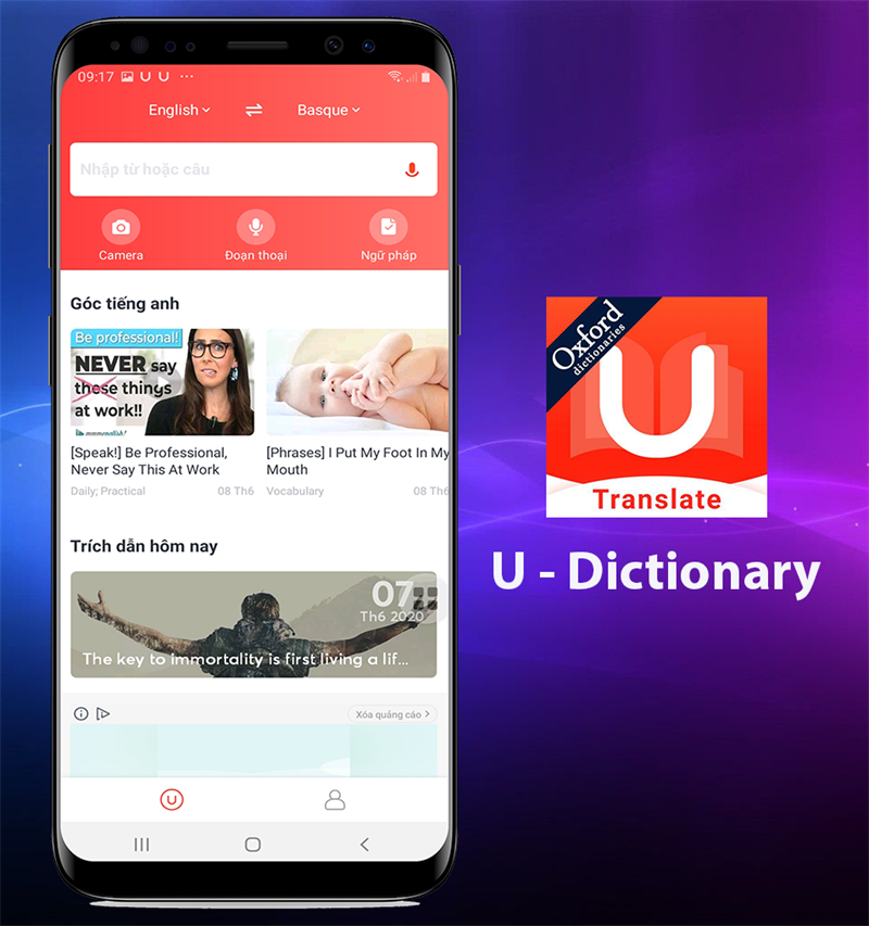U - Dictionary - Dịch và đọc tiếng Anh, tiếng Hàn - Học tiếng Anh hiệu quả