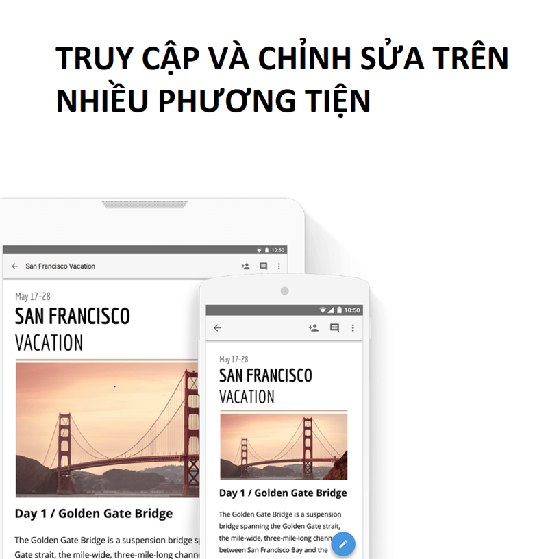 Google Tài liệu (Google Docs) - tạo và chỉnh sửa tài liệu trực tuyến, miễn phí