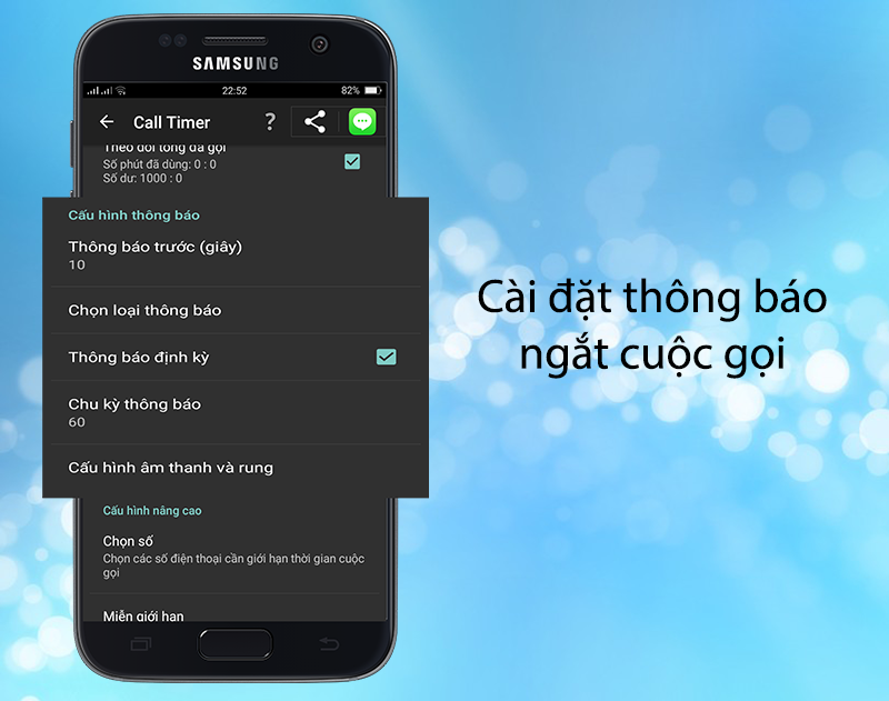 Call-Timer - Giới hạn thời gian cuộc gọi