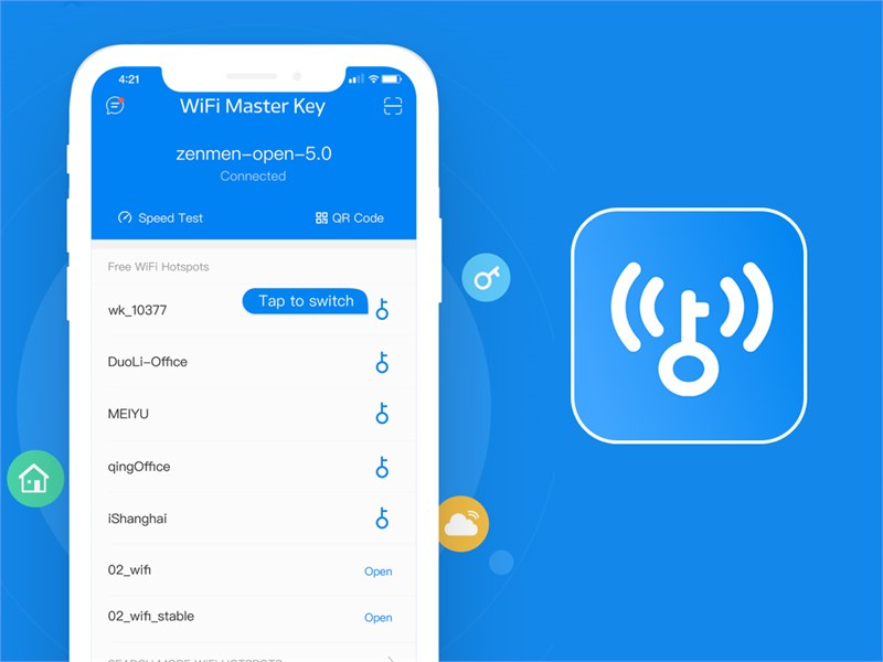 WiFi Master - by WiFi.com: Kết nối Wifi miễn phí không cần mật khẩu