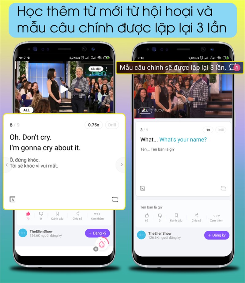 Cake- Học tiếng anh giao tiếp miễn phí