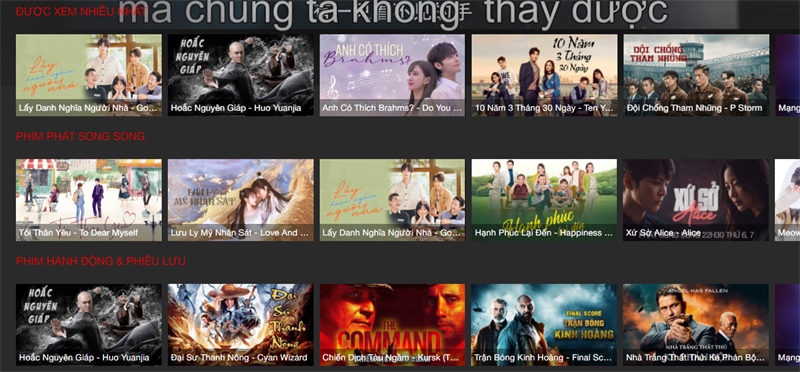 Các website xem phim bản quyền tại Việt Nam thay thế khi phimmoi.net bị chặn