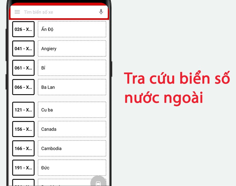 Biển số xe - Ứng dụng tra cứu biển số xe máy, ô tô toàn quốc