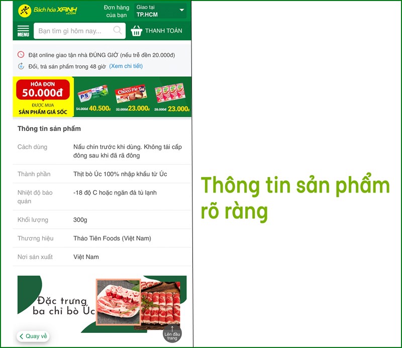Ứng dụng Bách Hoá Xanh: Mua hàng, đi chợ online tiện lợi