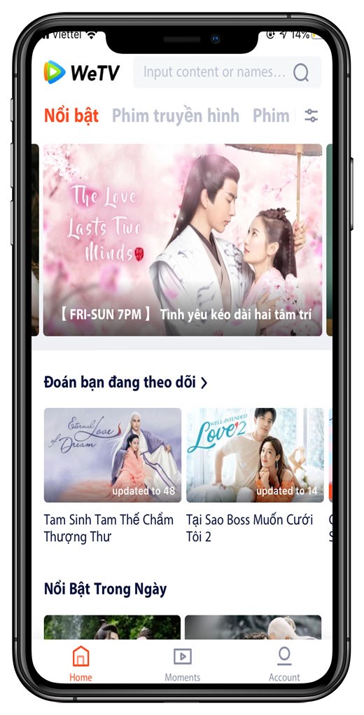 WeTV - Ứng dụng xem phim hay Hàn Quốc, Trung Quốc có phụ đề tiếng Việt