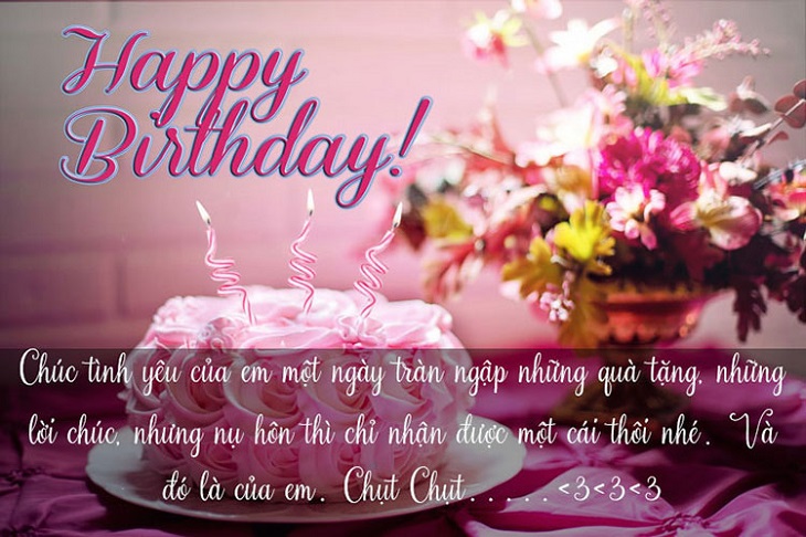 Lời chúc sinh nhật hay và ý nghĩa dành tặng người yêu thương