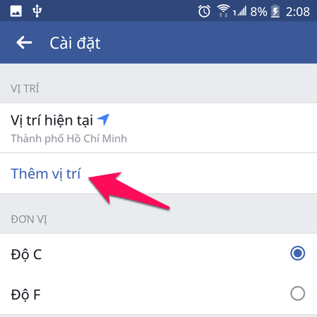 Cách xem dự báo thời tiết ngay trên Facebook