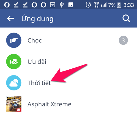 Cách xem dự báo thời tiết ngay trên Facebook