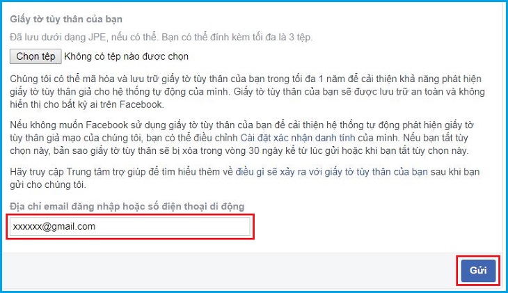 Hướng dẫn lấy lại mật khẩu Facebook bằng thẻ căn cước CMND