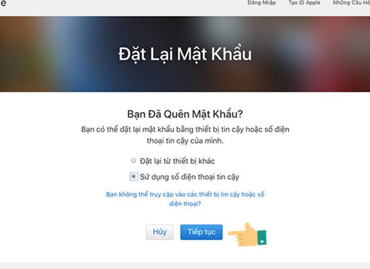 Quên mật khẩu iCloud, cách lấy lại nhanh chóng trong vòng 3 nốt nhạc