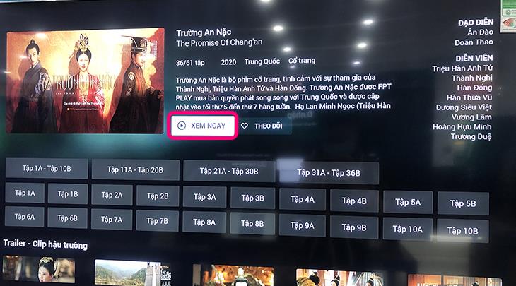 Hướng dẫn sử dụng ứng dụng FPT Play trên Smart tivi Samsung