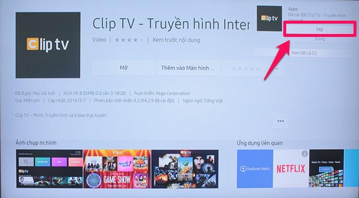 Hướng dẫn sử dụng ứng dụng ClipTV trên Smart tivi Samsung