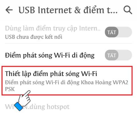 Cách phát wifi trên điện thoại Android