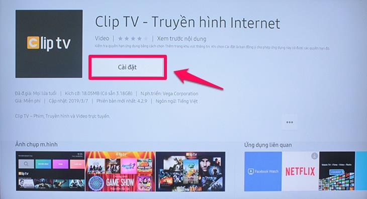 Hướng dẫn sử dụng ứng dụng ClipTV trên Smart tivi Samsung
