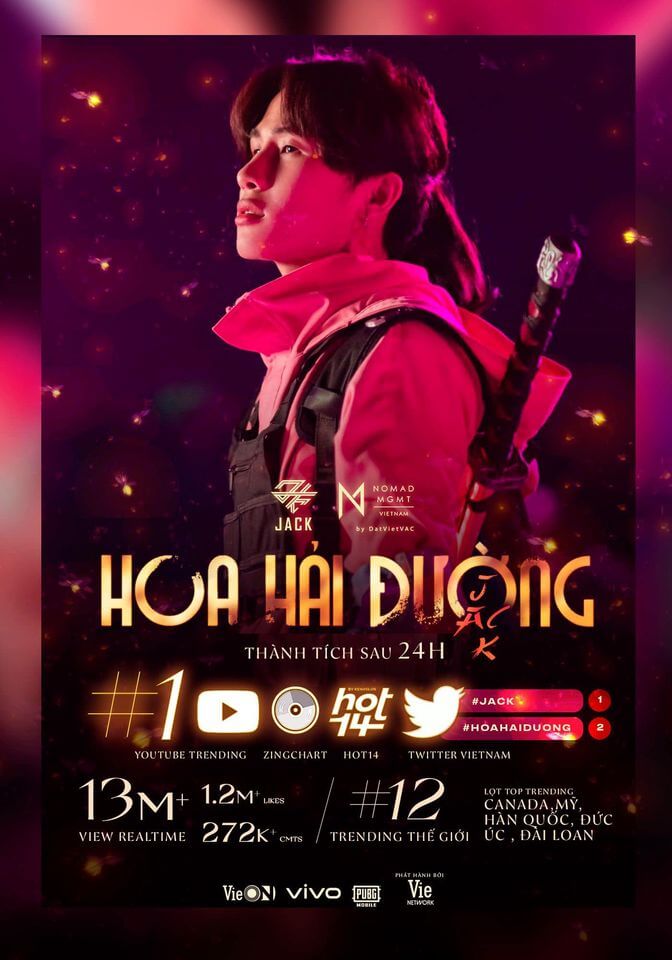 Lời bài hát HOA HẢI ĐƯỜNG – JACK | Lyrics và hợp âm