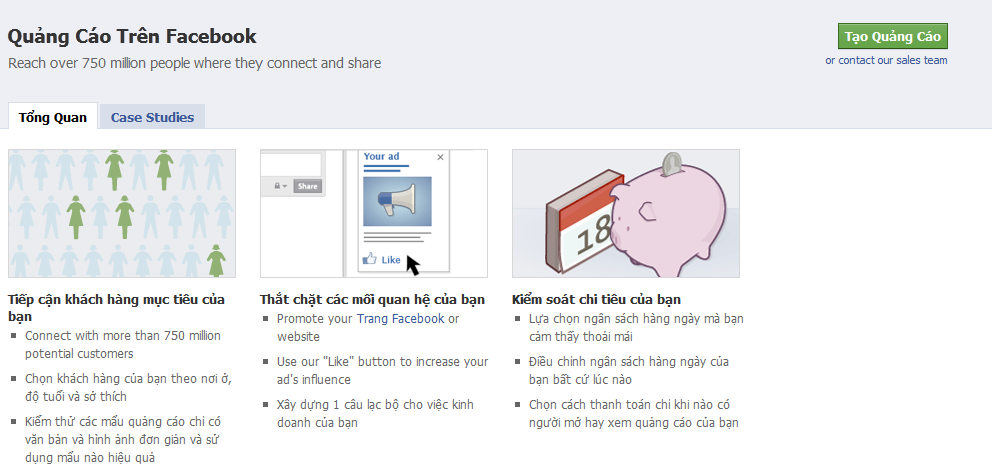 Cách tạo quảng cáo trên Facebook