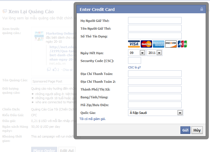 Cách tạo quảng cáo trên Facebook