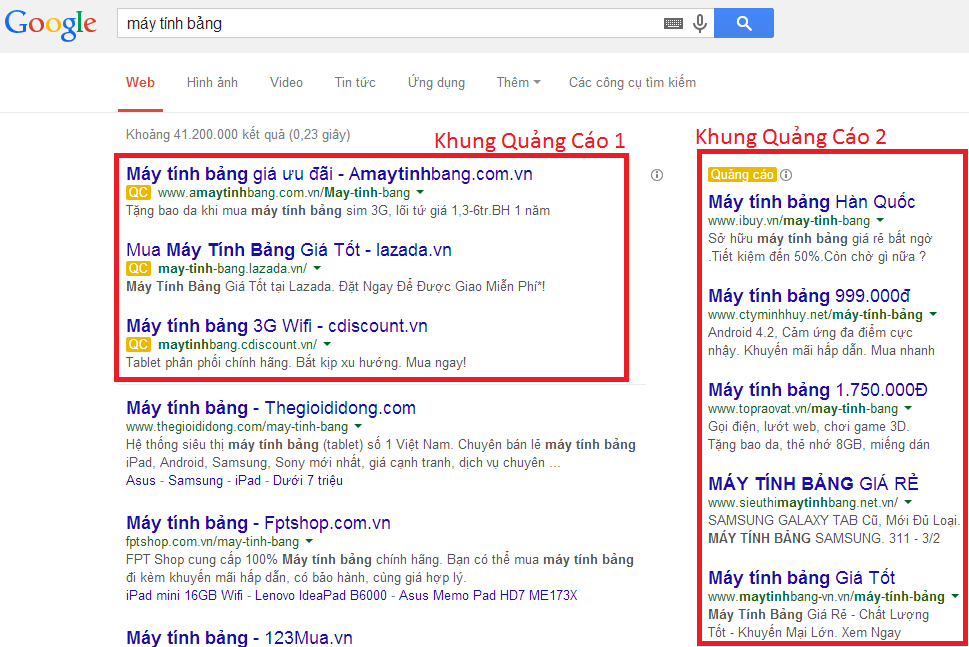 Quảng cáo Google Ads và quảng cáo Cốc Cốc?
