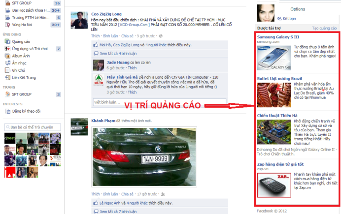 QUẢNG CÁO QUA FACEBOOK