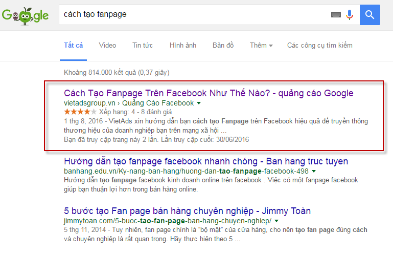 cách tạo fanpage