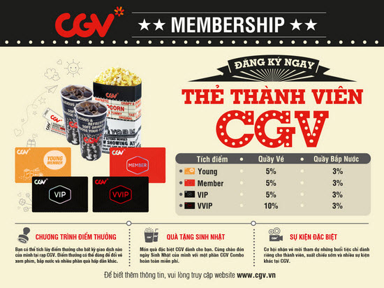 CGV Young Member là gì và giá vé ưu đãi dành cho CGV Young?