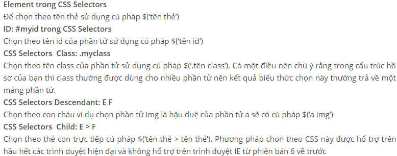 CSS Selectors là gì và cách dùng CSS Seletors?