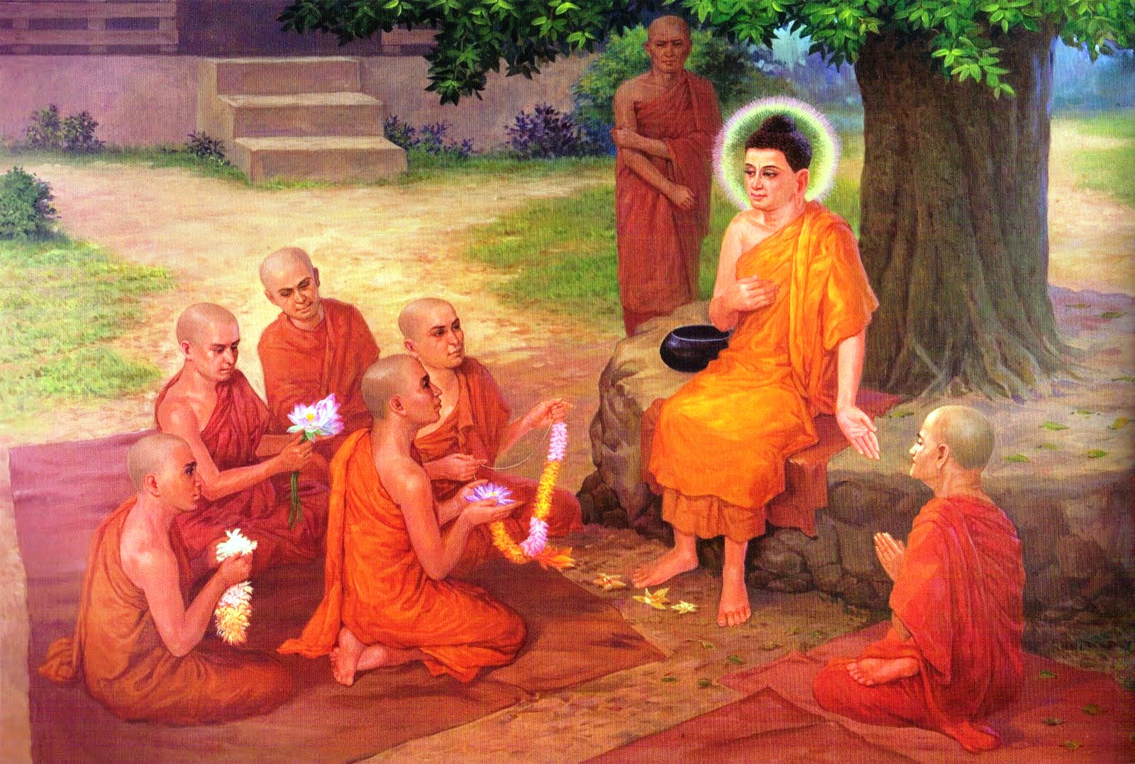 Проповедь будды. Сиддхартха Гаутама Будда. Родители Гаутама Будда. Гаутама Будда проповедует. Будда Шакьямуни ученики Будды.