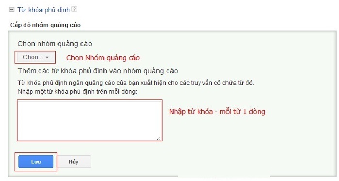 Giảm Chi Phí Từ Việc Sử Dụng Từ Khóa Phủ Định Trong Quảng Cáo Google
