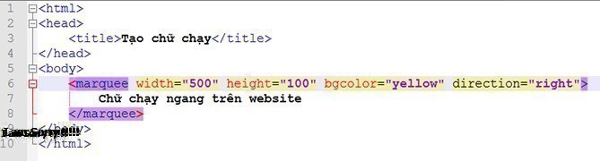 Thẻ Marquee là gì và các thuộc tính thẻ marquee thông dụng?