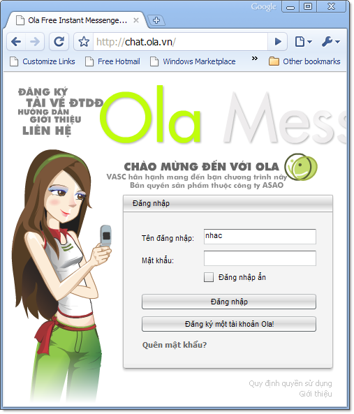 Cách vào ứng dụng chát OLA bằng máy tính hiệu quả?