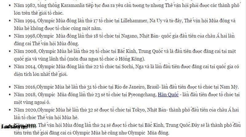 Olympic là gì và quốc gia nào được đăng cai tổ chức?