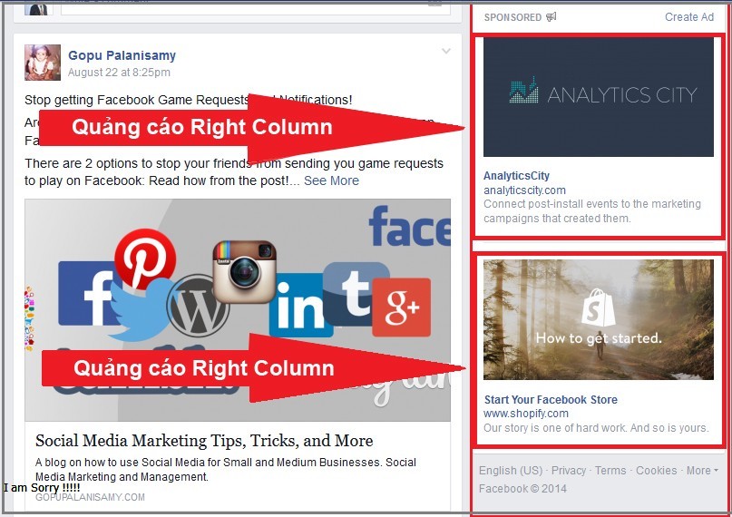 Các Vị Trí Quảng Cáo Trên Facebook