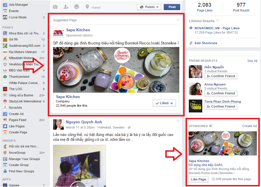 Quảng cáo trên Facebook hiệu quả với VietAds?