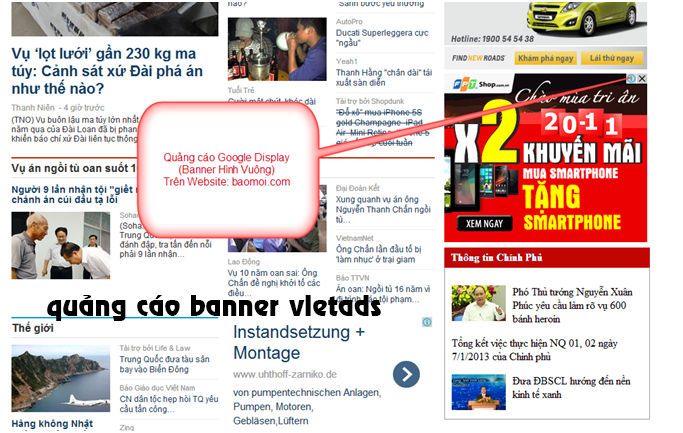 Dịch vụ quảng cáo Banner GDN uy tín chất lượng hiệu quả